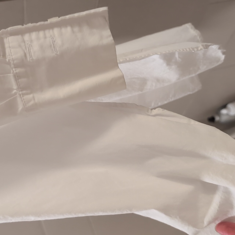 100% Cotton Mango Crisp White Oversized Shirt - Picture 7 of 7